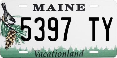 ME license plate 5397TY