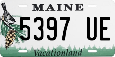 ME license plate 5397UE