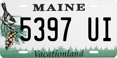 ME license plate 5397UI