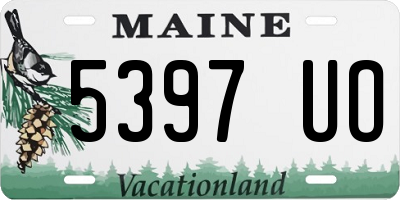 ME license plate 5397UO