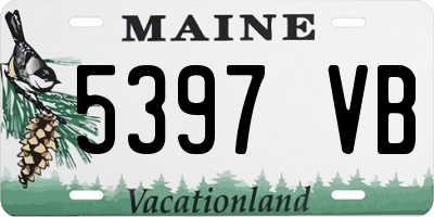 ME license plate 5397VB