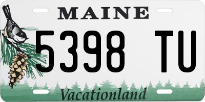 ME license plate 5398TU