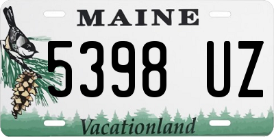 ME license plate 5398UZ