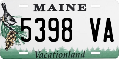ME license plate 5398VA