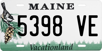 ME license plate 5398VE
