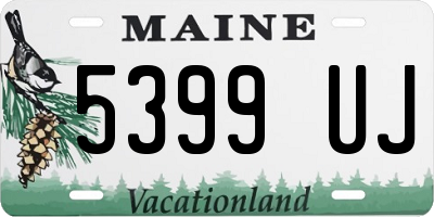 ME license plate 5399UJ