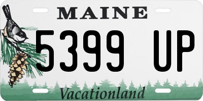 ME license plate 5399UP