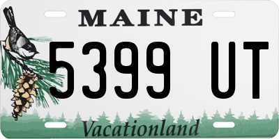 ME license plate 5399UT