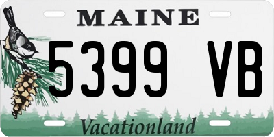ME license plate 5399VB
