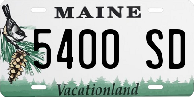 ME license plate 5400SD