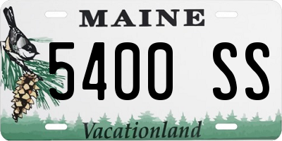 ME license plate 5400SS