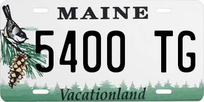 ME license plate 5400TG