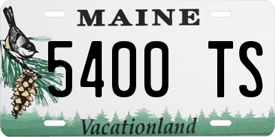 ME license plate 5400TS