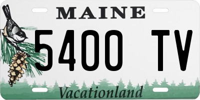 ME license plate 5400TV