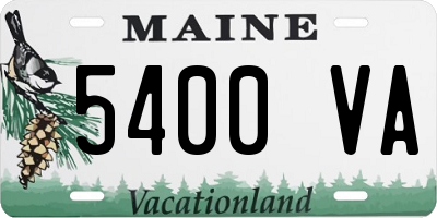 ME license plate 5400VA