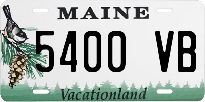 ME license plate 5400VB