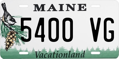 ME license plate 5400VG