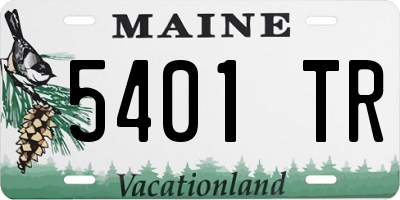 ME license plate 5401TR