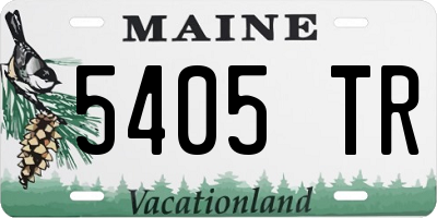 ME license plate 5405TR