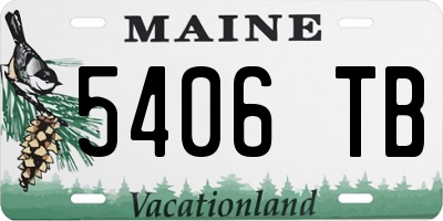 ME license plate 5406TB