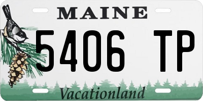 ME license plate 5406TP