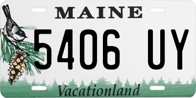 ME license plate 5406UY