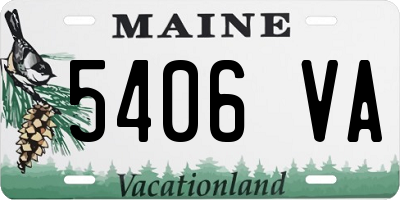 ME license plate 5406VA