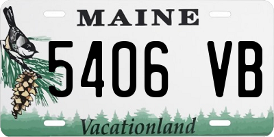 ME license plate 5406VB