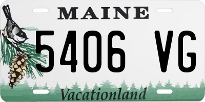 ME license plate 5406VG