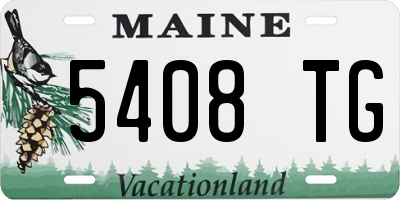 ME license plate 5408TG