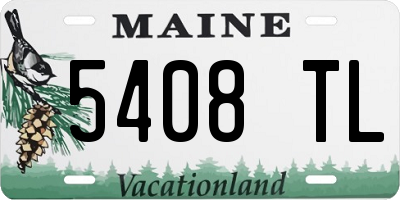 ME license plate 5408TL