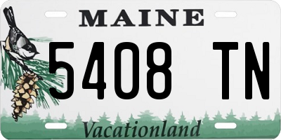 ME license plate 5408TN