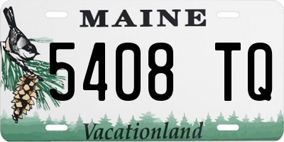 ME license plate 5408TQ