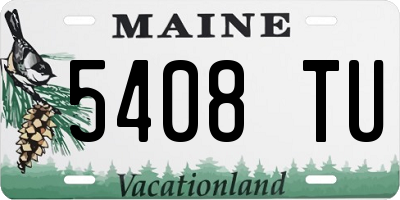 ME license plate 5408TU