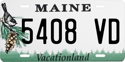 ME license plate 5408VD