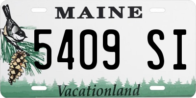 ME license plate 5409SI