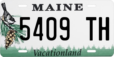 ME license plate 5409TH