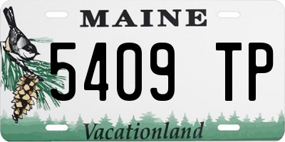 ME license plate 5409TP