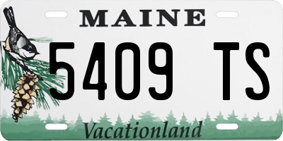 ME license plate 5409TS