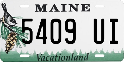 ME license plate 5409UI