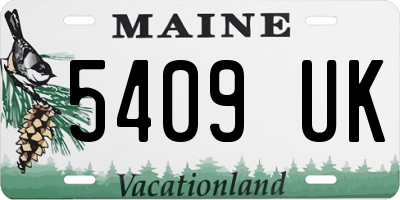 ME license plate 5409UK