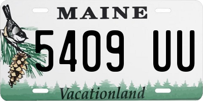 ME license plate 5409UU