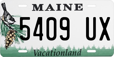 ME license plate 5409UX