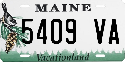 ME license plate 5409VA