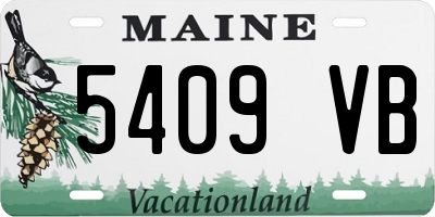ME license plate 5409VB