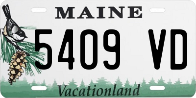 ME license plate 5409VD