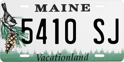 ME license plate 5410SJ