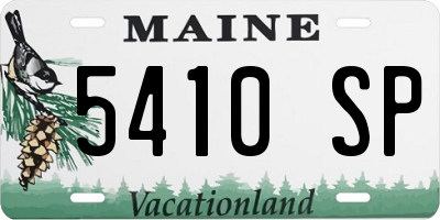 ME license plate 5410SP