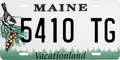 ME license plate 5410TG