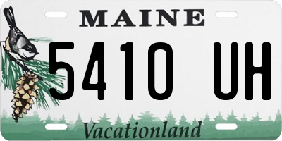 ME license plate 5410UH